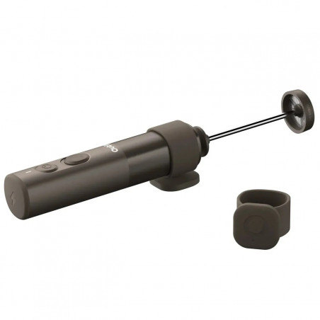 Mixer pentru frappe Outin LattoGo, 2 viteze, MeshWhisk, 1400 mAh, USB Type-C, maro