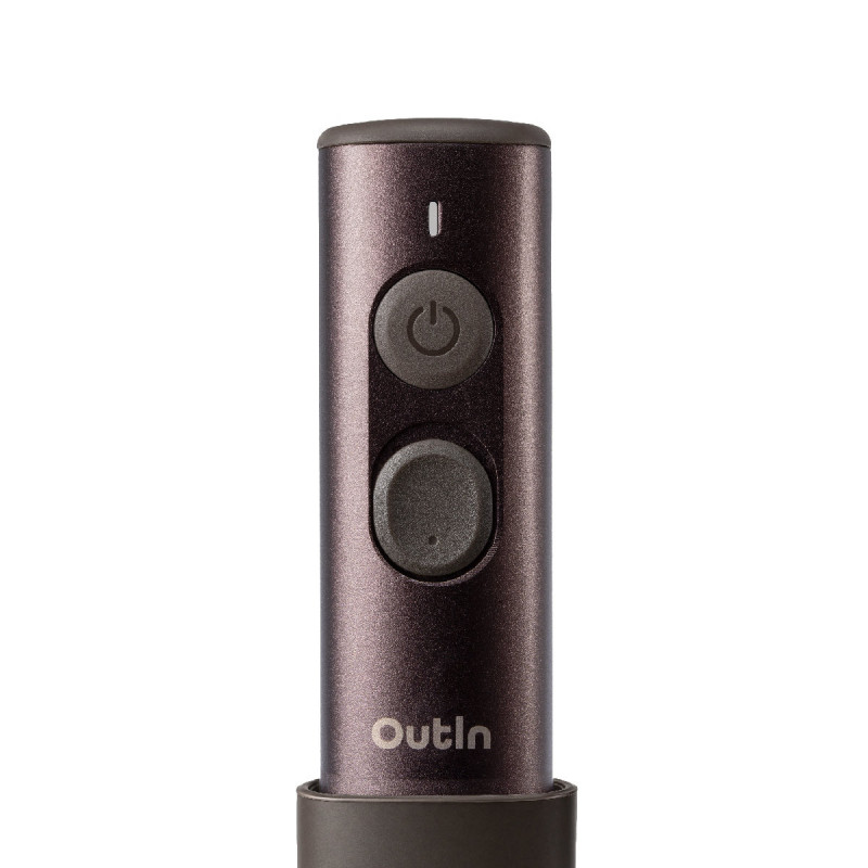 Mixer pentru frappe Outin LattoGo, 2 viteze, MeshWhisk, 1400 mAh, USB Type-C, maro