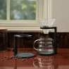 Suport universal reglabil pentru cafea OutIn OT-STD-02, compatibil cu OutIn Nano, înălțime reglabilă, oțel inoxidabil, negru