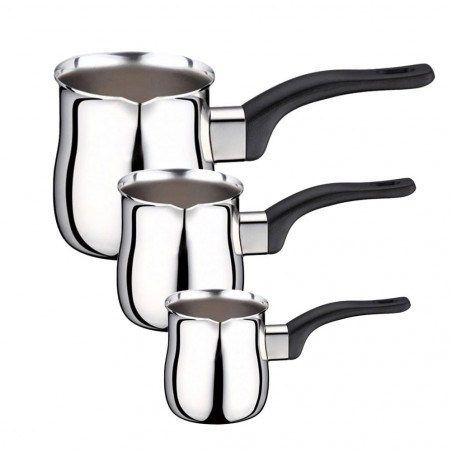 Set de ibricuri HausRoland GS-01155-3PC, 3 bucăți, 0,200/0,400/0,600 l, oțel inoxidabil