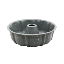 Formă pentru brioșe Voltz V51223GA, 25,5 x 8,5 cm, finisaj marmorat, oțel carbon, gri