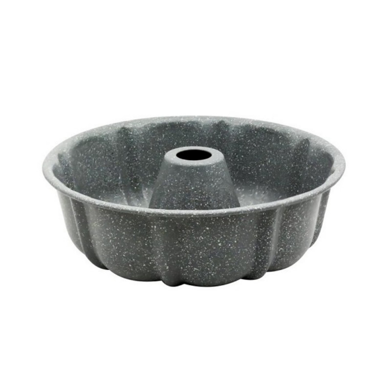 Formă pentru brioșe Voltz V51223GA, 25,5 x 8,5 cm, finisaj marmorat, oțel carbon, gri